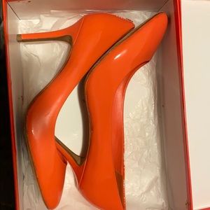 Nala Blush Orange Coach Heels